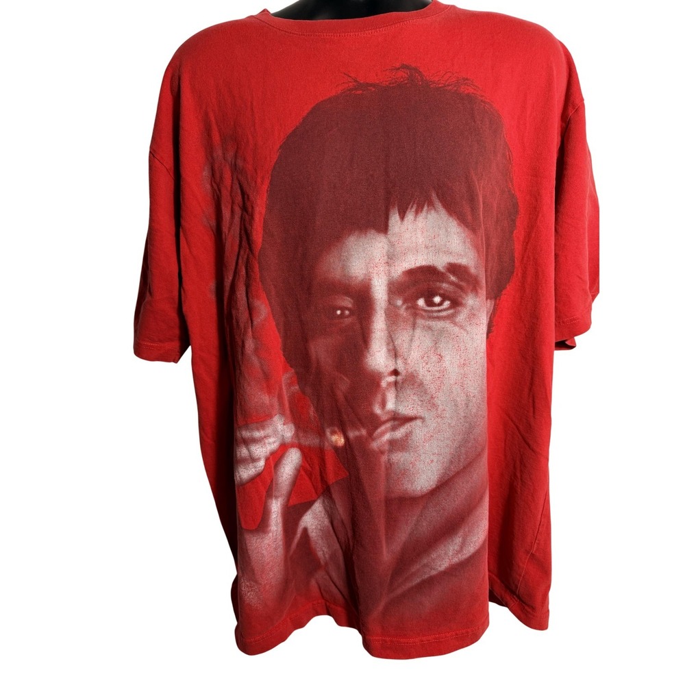 Scarface Clothing Co Shirt‎ Mens 2XL Red Scarface Graphic Tee Movie Gangster